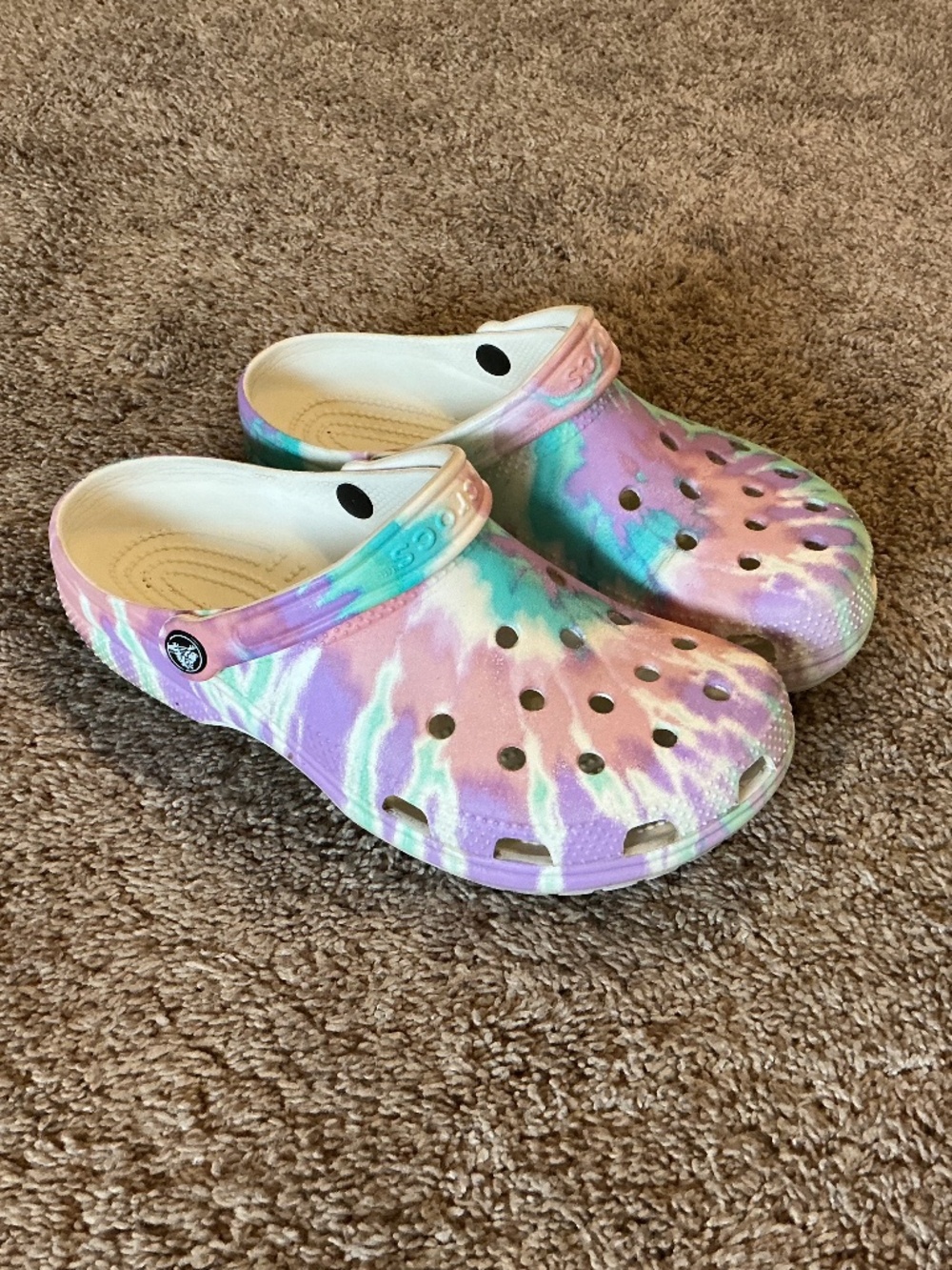 Crocs Tie Dye Clogs Womens 9 Men’s 7 Used